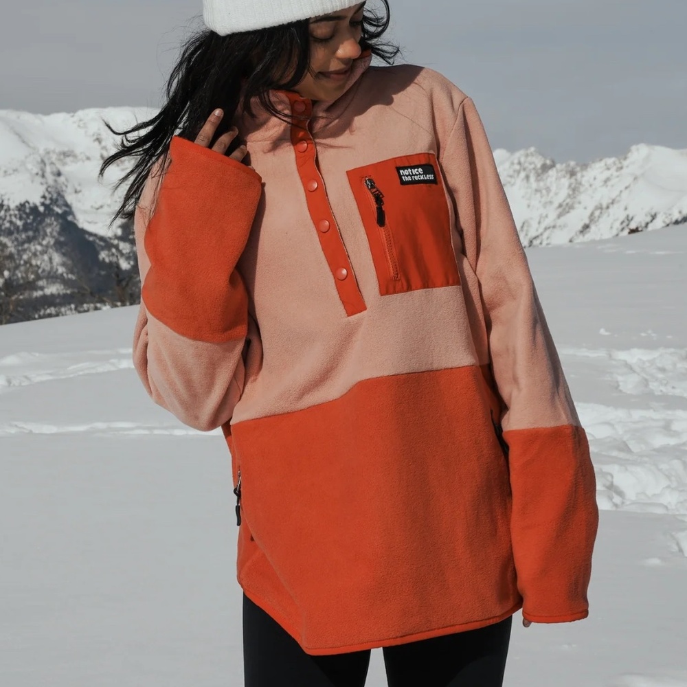 Notice The Reckless Peach Fleece